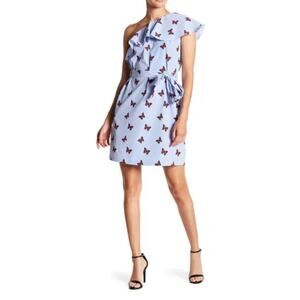 NWT Donna Morgan one shoulder butterfly dress
